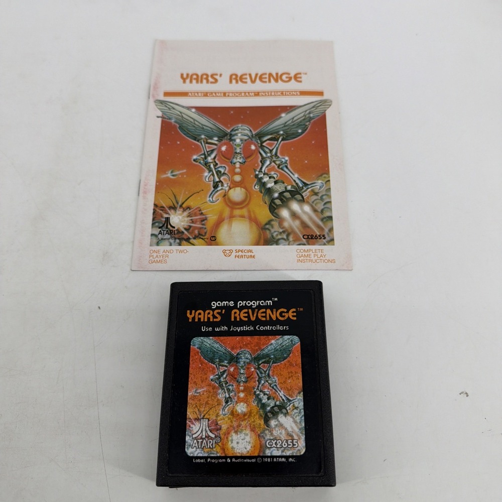 Atari 2600 Yars' Revenge With The Manual
